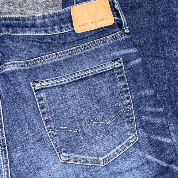 American Eagle Dark Blue Denim 36/30 Straight Airflex - Picture 4 of 7
